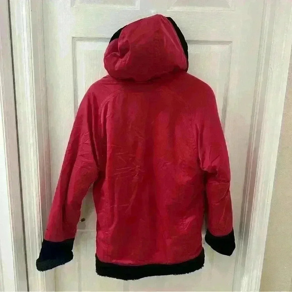 Obermeyer Anastasia Women's Reversible Ski Jacket Red and Black Fleece size 6 - Picture 8 of 11